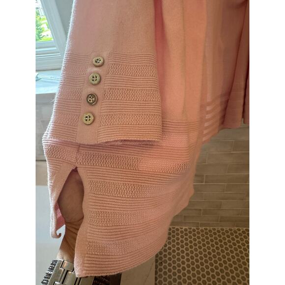 Charter Club 3X Dusty Pink Open Cardigan Sweater Button Sleeve - Picture 5 of 6